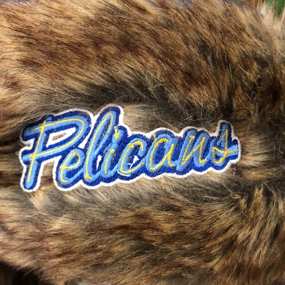 NEW Furry Suede Trapper Hat - SC Pelicans Baseball Team - Picture 3 of 11